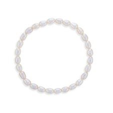 5"-7" Elongated Freshwater Cultured Pearl Baby / Kids / Teen Bracelet Base