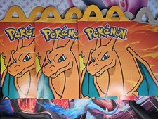 3 Pokemon McDonald s 2025 Charizard Happy Meal Box. Clean. NM. Lot Of 3