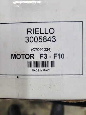 Riello 3005843 F3 Oil Burner Motor OEM 120V Replacement