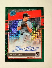 Zac Gallen 2020 Optic Rated Rookie AUTO GREEN PRIZM 70/99 Diamondbacks Raw RC Y6