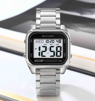 Herrenuhr SKMEI 2478,Digitaluhr,Retro-Stil,Dual Time,Countdown,Große Ziffern