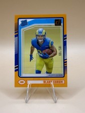 2024 Clearly Donruss Blake Corum Rated Rookie Orange #76 Los Angeles Rams /199