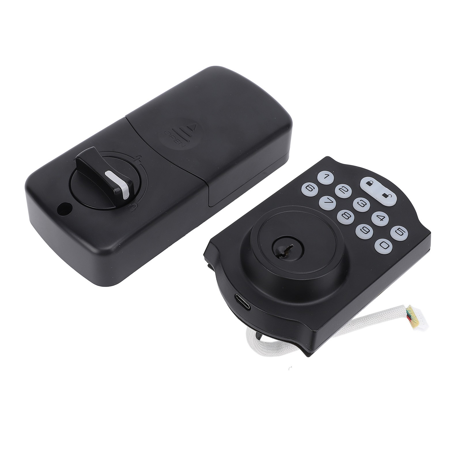 Keypad Entry Auto Lock W/Keys Aluminum Alloy Keyless Password Entry Lock VA.