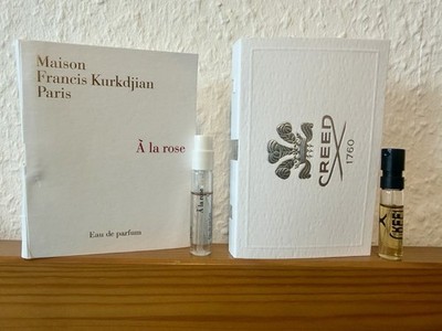 Nischendüfte M. Fr. Kurkdjian Paris À La Rose, 2 ml und Creed Delphinius. Nische