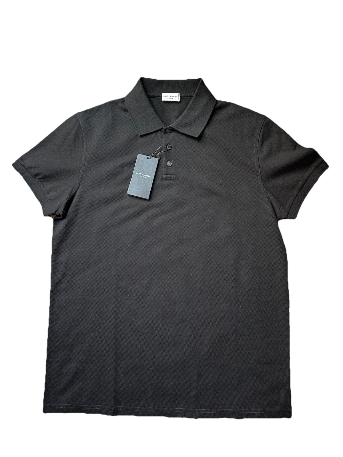 POLO UOMO SAINT LAURENT CASSANDRE YSL LOGO taglia L vestibilità come M