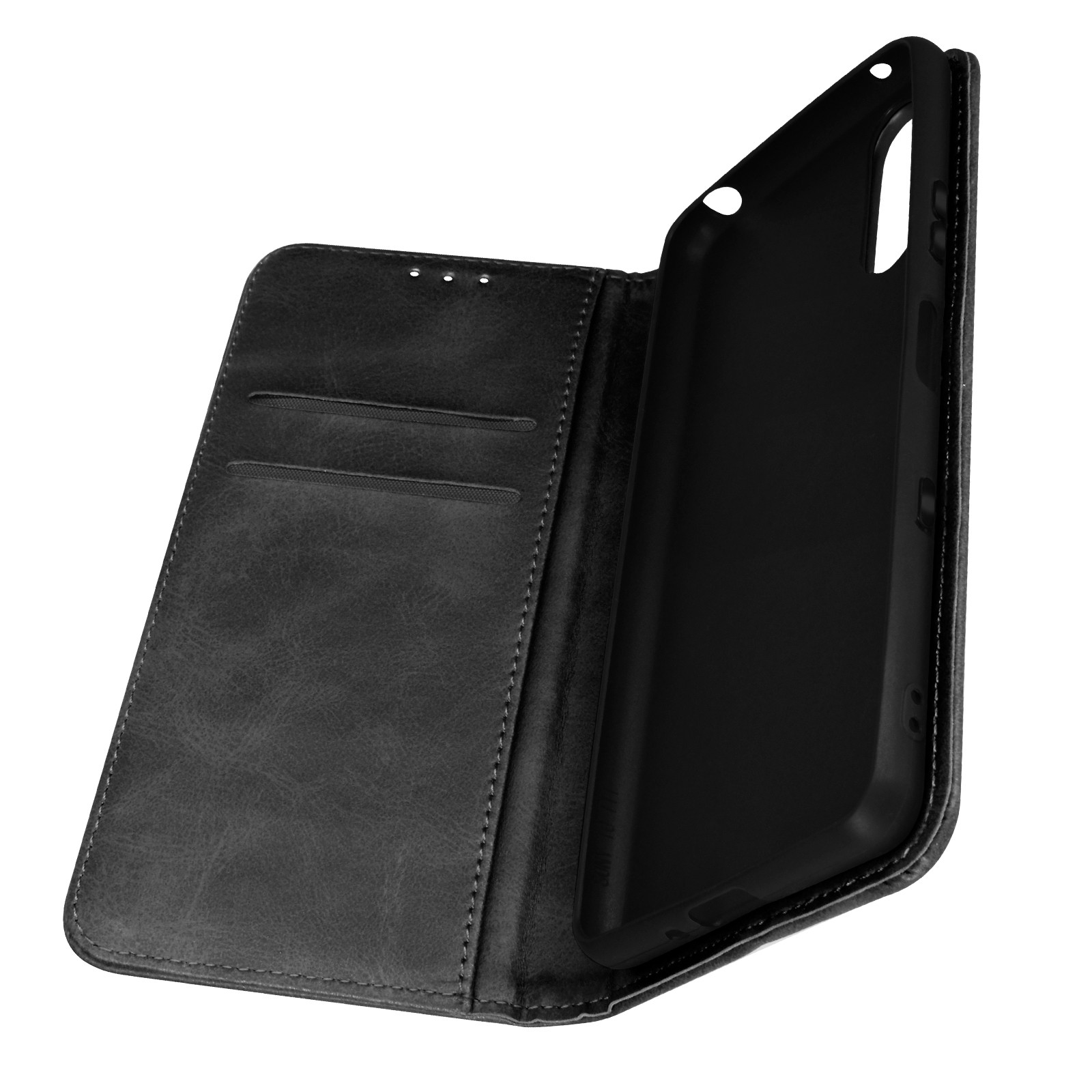 Étui Xperia 10 III style portefeuille noir idéal pour visionner vos séries en voyage