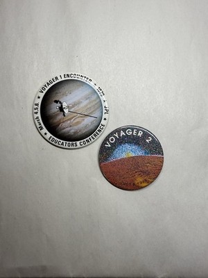 Vintage Voyager 1 & 2 Encounter 1979 Jpl Pin Educators Conference March 4,5,6