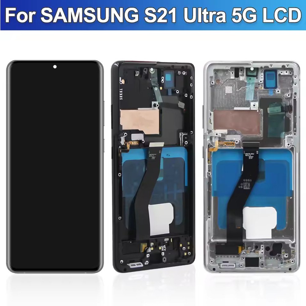 OLED LCD Display For Samsung Galaxy S21 Ultra Touch Screen Digital w/Frame ACUS