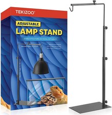 Adjustable Reptile Lamp Stand Metal Heat Lamp Holder for Terrariums Tanks