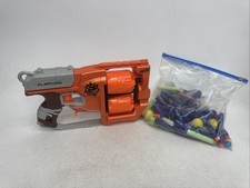 Nerf Zombie Strike FlipFury Flip Fury Blaster Dart Gun Bundle W/ Bunch Of Darts