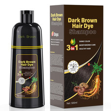 Dark Brown Hair Dye Shampoo 3in1 Haarfarbe Du...