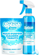 Multi-Purpose Cleaning Tablets - 5X Cleaning Tablets and Bottle Spray - Mix with