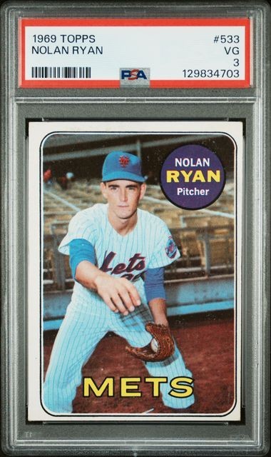 PSA 3 - 1969 Topps NOLAN RYAN #533 Mets (4703)