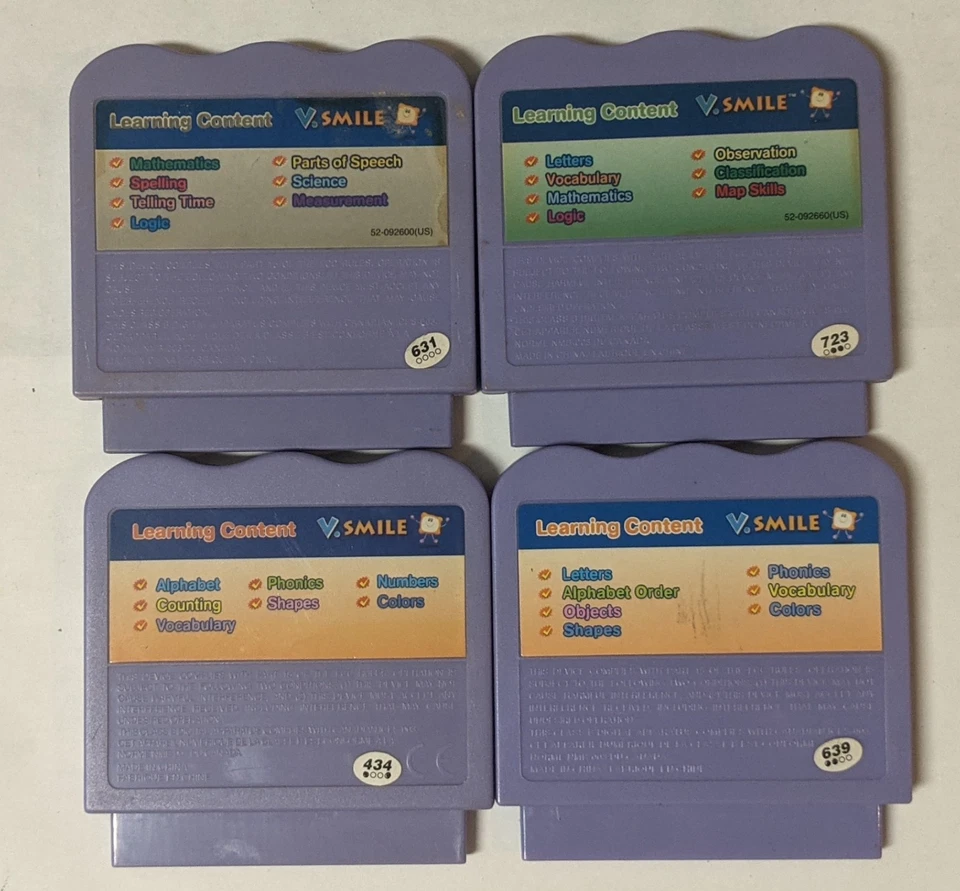 VTech V.Smile Lot of 4 - Shrek Cars Winnie the Pooh Alphabet - DOcx13 - Image 3 of 3