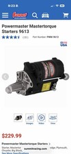 New Power Master Mopar Starter Motor 9613 New Power Master Mopar Starter Motor 9613