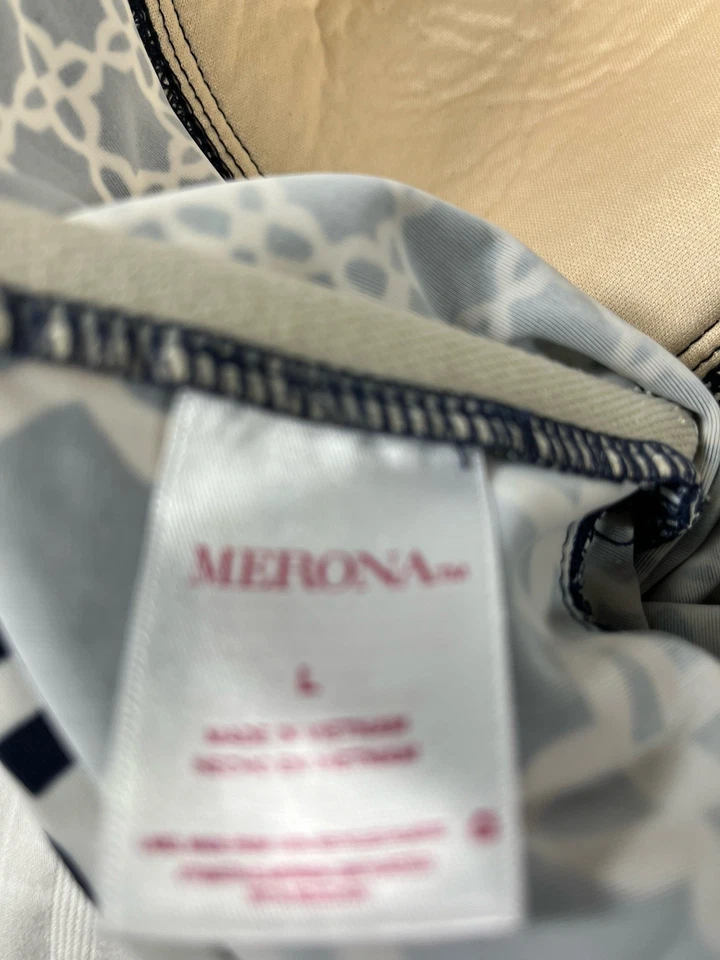 Merona Swimwear Woman’s Size L Tankini Top -3896 - Image 3 of 3