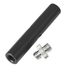 Aluminum Alloy 3/8 Female to Male Thread Extension Rod for Tripods Camera 15mm