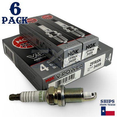 #ad #ad 6 Pack NGK V Power 3459 Spark Plugs ZFR5N $34.77