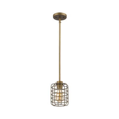 Acclaim Lighting IN21331RB Lynden 1 Light 6 inch Raw Brass Pendant Ceiling Light