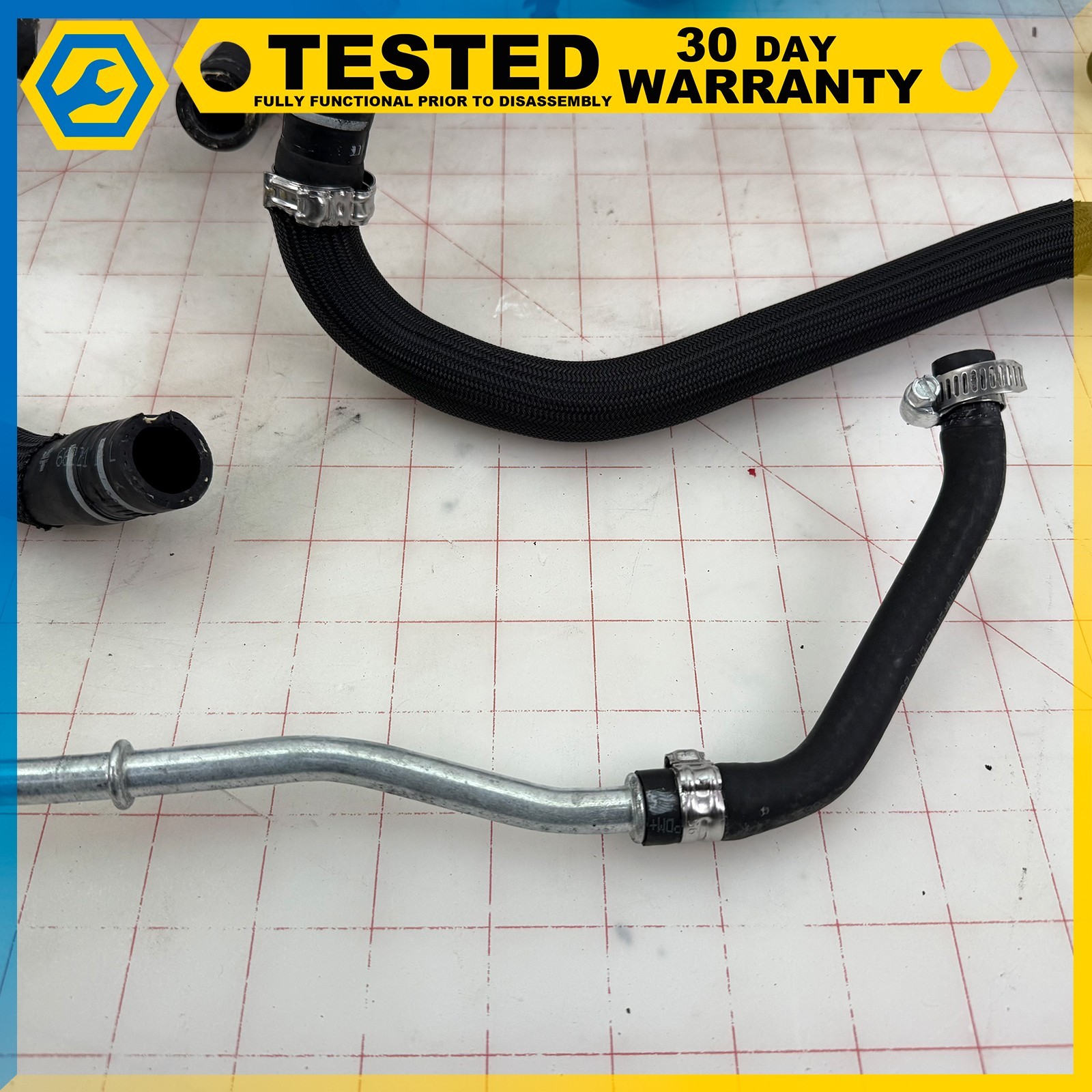 14-24 MASERATI GHIBLI QUATTROPORTE 3.0 ENGINE RADIATOR COOLING HOSE PIPE SET OEM