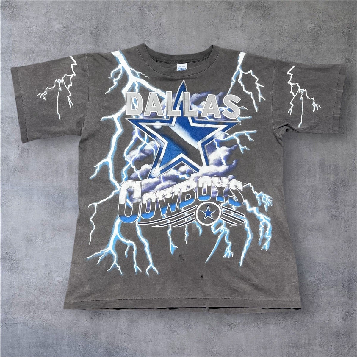 Vintage 1993 Salem Dallas Cowboys Football Lightning Tee XL Men's