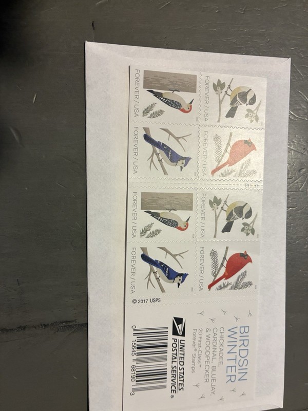 Book of 20 Forever Stamps - Songbirds
