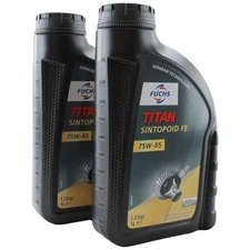 Fuchs 2 Liter TITAN SINTOPOID FE SAE 75W-85 Premium Performance Gear Oil 2 x 1L