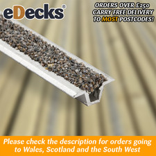 Silver Anti Slip Decking Groove Inserts Non Slip Grip Strip 1m Length