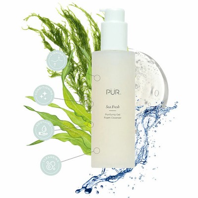 Pur Cosmetics Sea Fresh Purifying Gel Foam Cleanser w/ Sea Kelp & Algae 5 oz NEW