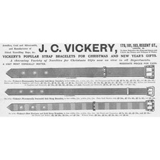 JC VICKERY Regent Street London - Antique Edwardian Advert 1903