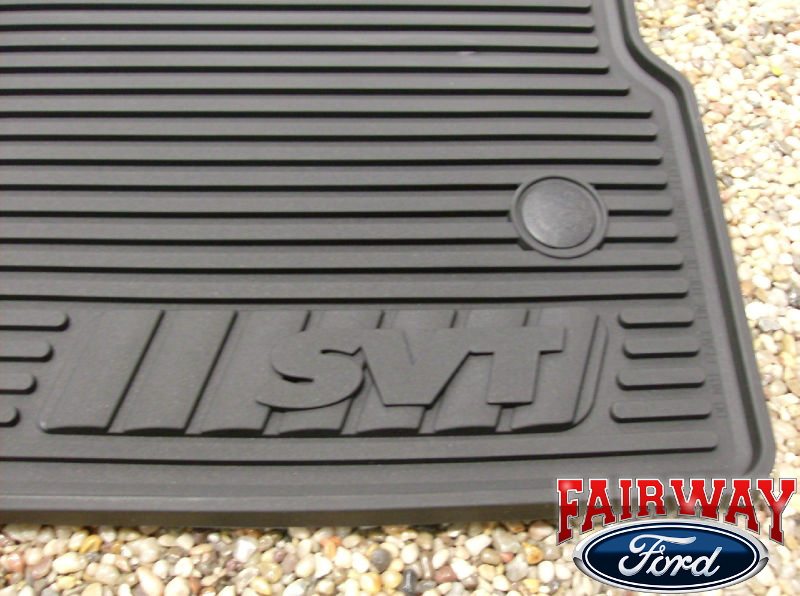 10 thru 14 Ford F150 Raptor SVT OEM Black Rubber Floor Mat 3pc Extended Cab eBay