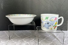 Vintage Sesame Street 2 Piece Set Japan Newcor Porcelain FLYING A KITE