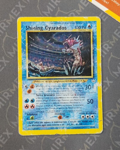Pokemon Shining Gyarados 65/64 Neo Revelation Italiano Holo - Imagen 2 de 13
