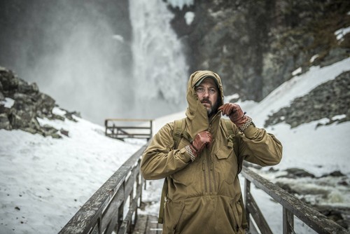 Helikon-tex woodcrafter gloves brown bushcraft leather gloves + carabiner - Picture 12 of 20