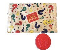 Mc Donalds &Uuml;berraschungst&uuml;te um ca. 1995 - mit rotem Ronald Mc Donald Chip &Oslash; 4,5
