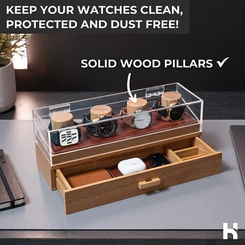 Watch display cheap case