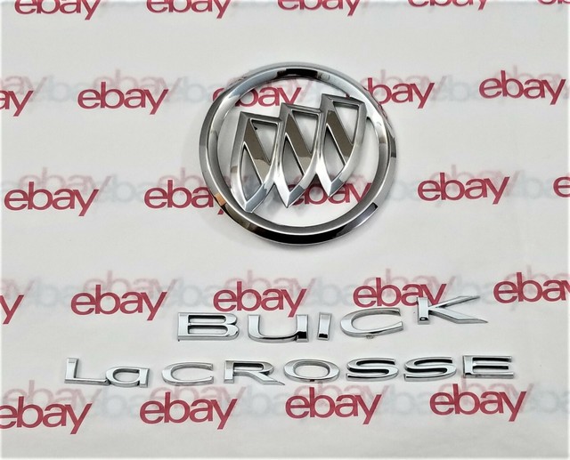 BUICK LACROSSE REAR HATCH LETTERS & LOGO EMBLEMS OEM (13 Pieces) eBay