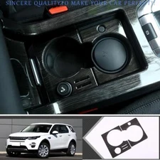 For Discovery Sport 2015-2019 Black Wood Grain Gear Shift Water Cup Panel Frame