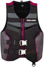 Sea-Doo Ladies Airflow Neoprene PFD/Life Vest Grey/Pink  285940 - Various Sizes