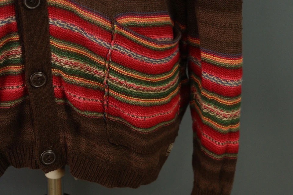 Cárdigan Suéter Denim & Supply Ralph Lauren Multicolor Lino Tejido L Foto 4 de 4