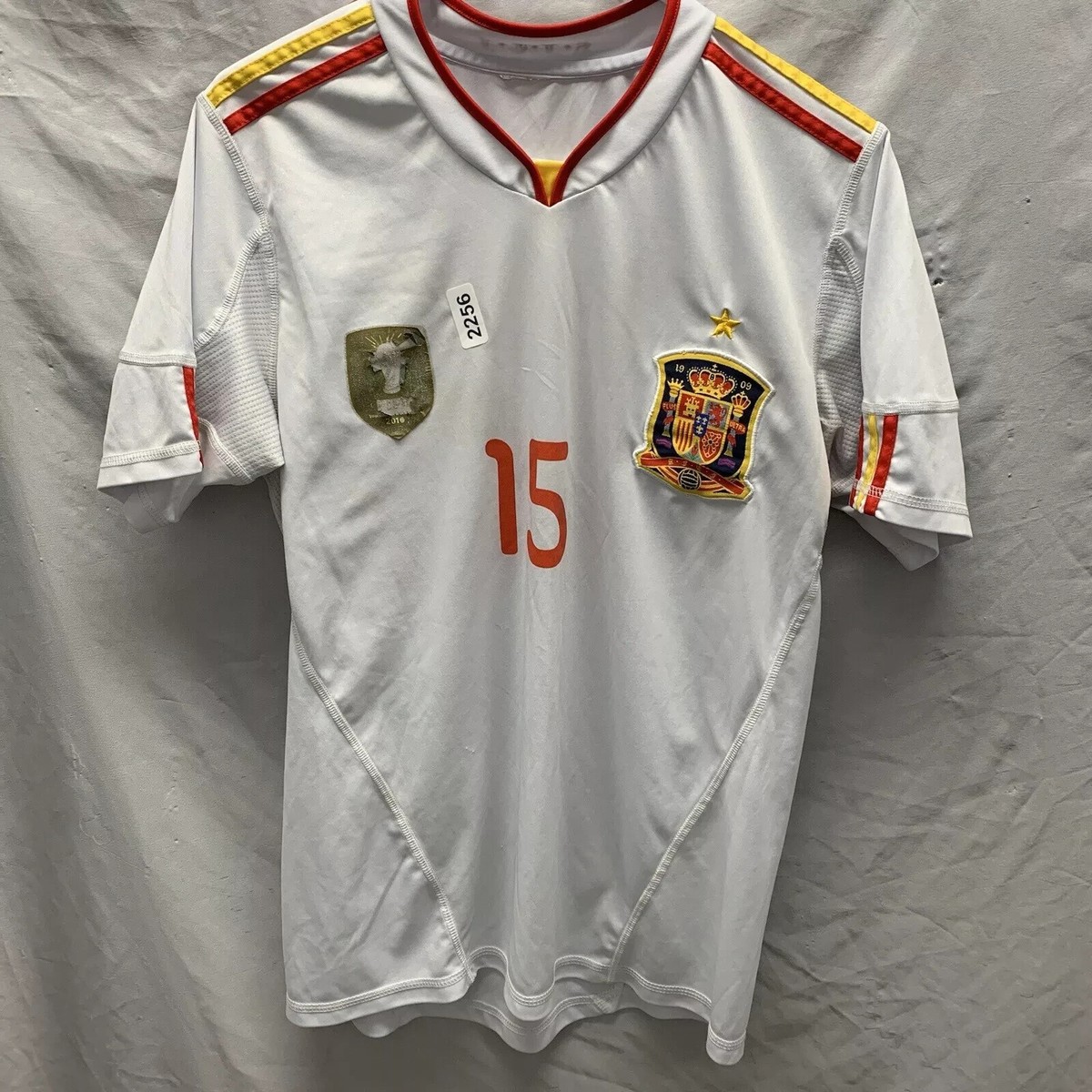 World Cup Jersey Adult Extra Large White Long Sleeve 2010 Spain