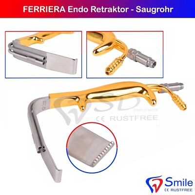 FERRIERA Endo Retractor Suction Tube Mammoplasty Wound Hook Plastic Surgery