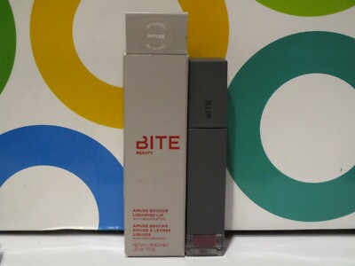 BITE BEAUTY ~ AMUSE BOUCHE LIQUIFIED LIP ~ INFUSE ~ .25 OZ BOXED