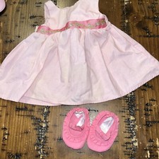 Bitty Baby Doll Starter Set 2008 Collection Dress Shoes Pink American Girl E1