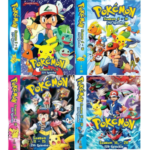 Pokemon Season 1-20 -Complete Box Set Anime Series (1-978 Eps) DVD Anime Eng Dub - Picture 1 of 6