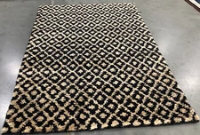 BLACK / GOLD 4'-0" x 6'-0" Flaw in Rug, Reduced Price 1172679727 BOH315A-4