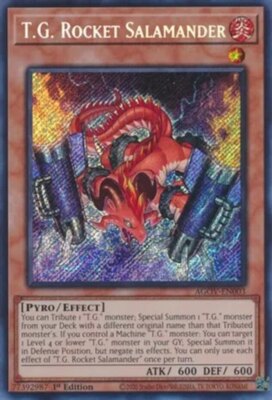 Yugioh! T.G. Rocket Salamander - AGOV-EN003 - Secret Rare - 1st Edition Near Min