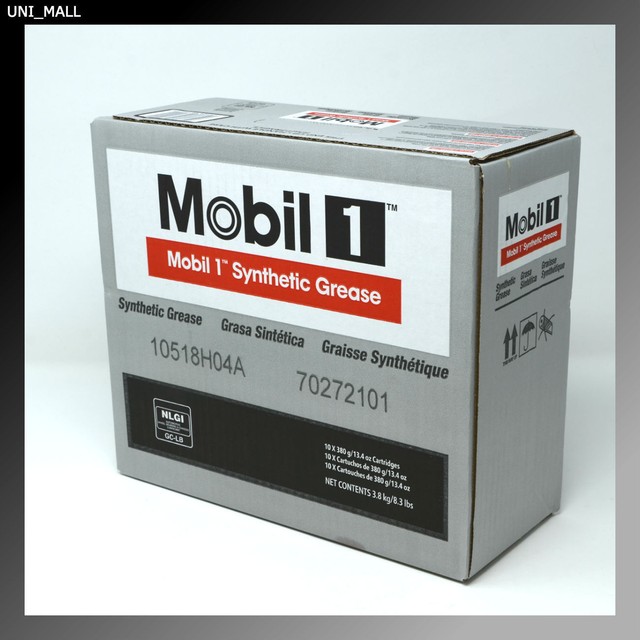 10 x MOBIL 1 Synthetic Grease Automotive, 13.4oz Tube (121070), Made in