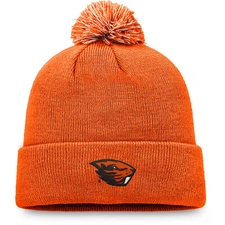 OREGON STATE ST BEAVERS NCAA BEANIE POM TOP OF THE WORLD ORANGE KNIT CAP HAT NWT