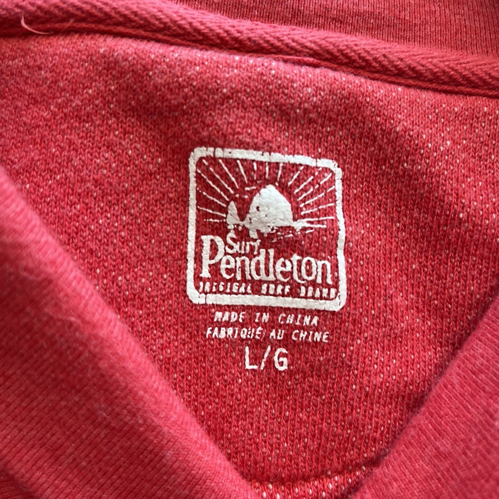 Pendleton Surf Shawl Collar Pullover Beach Sweats… - image 8
